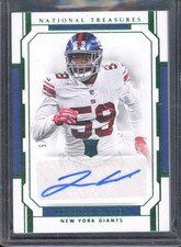 2018 National Treasures LORENZO CARTER #123 RC Rookie Signatures Emerald Auto /5