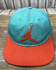 Air Jordan Jumpman Teal Orange Youth size Snap Back Ball Cap Great Condition