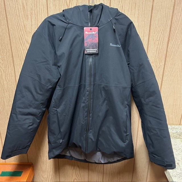 Moosejaw Men's Insulated Hooded Jacket XL Black NWT Winter Ski Snow Outdoor
