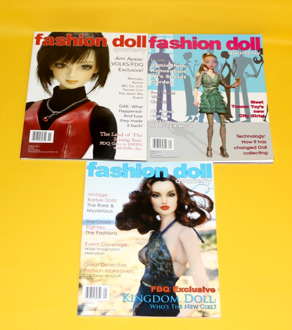 Fashion Doll Quarterly Magazine Spring of 2011 2013 2014 eBay