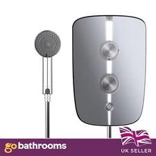 Electric Shower 8.5kw Lumi+ Chrome Power Shower 5 Pattern Aqualisa LMEP8501