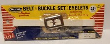 NEW Vintage PENN Belt And Buckle Set Eyelets On Sales Card USA MADE