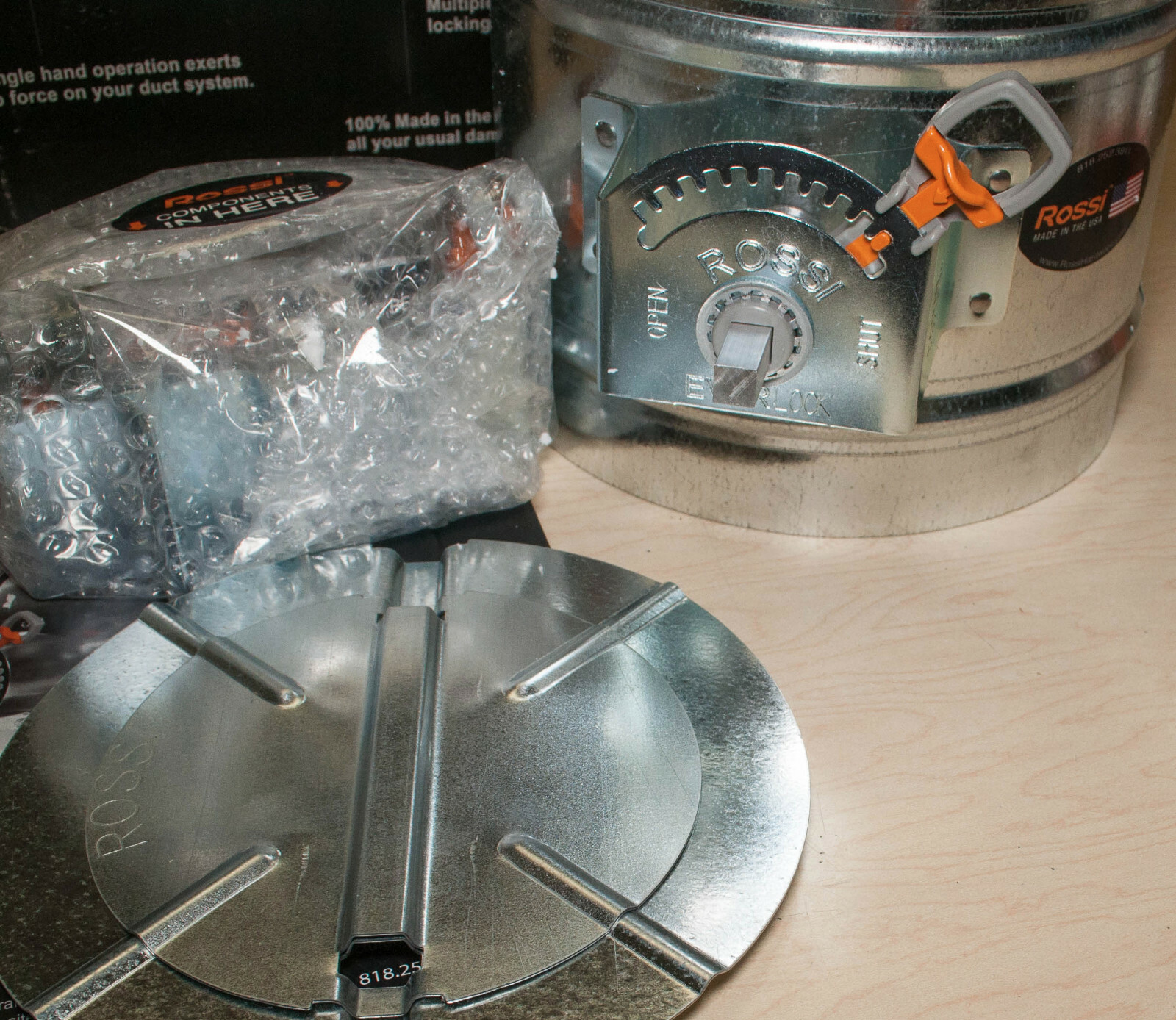 Rossi Everlock Damper 8" Positive Locking Air Volume eBay