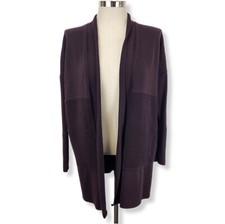 Lululemon Sit In Lotus Wrap II Cardigan Womens 6 Merino Wool W4ANWS Open Front