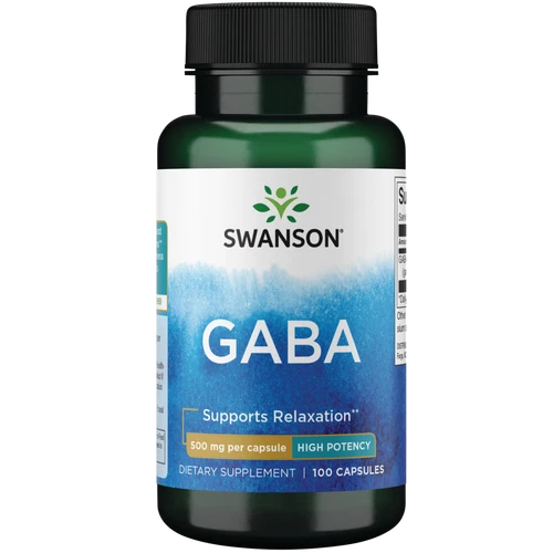 Swanson Gaba 500 mg 100 Capsules