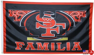 San Francisco 49ers Familia Flag 3x5 Banner 3 X 5 Football New USA