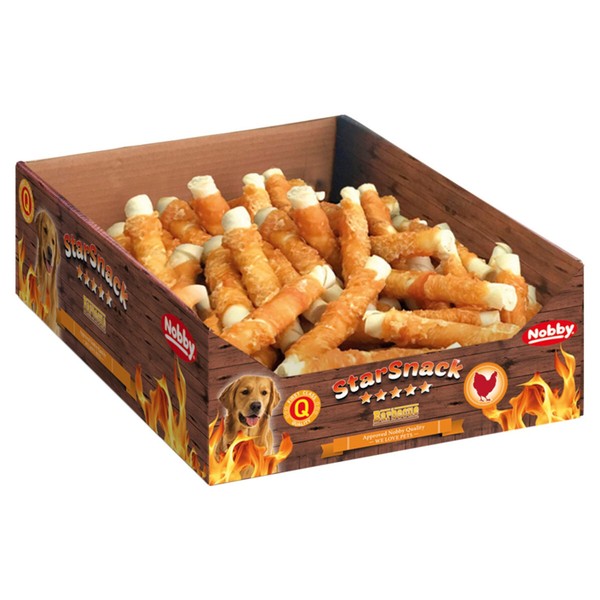 Nobby Starsnack Wrapped Chicken M 2,5 Kg / 13 Cm / Sparpaket, UVP 87,45 EUR-image