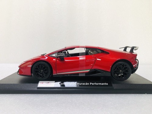 Coche Modelo Diecast MAISTO 1:18 Lamborghini Huracan Performante Rojo Metálico 2023 - Imagen 8 de 19