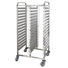 GN Regalwagen doppelt 15/30 x GN1/1 Tablettwagen Abräumwagen Allpax