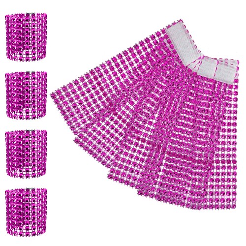 Servilleteros Anillos de Diamante Envoltura Elástica Servilleta Soporte Boda Cena Mesa Decoración - Imagen 31 de 46