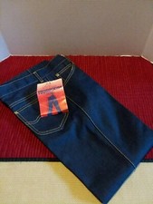 Vintage 70s Girls Toughskins Sears Roebuck Brand New sz 10 1/2 Pretty Plus Jeans