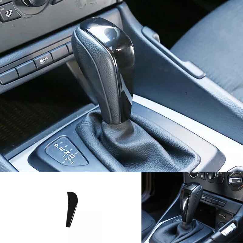 Gear Shift Knob Cover For BMW 1 Series E81 07-11 Car entral Console Bright Black