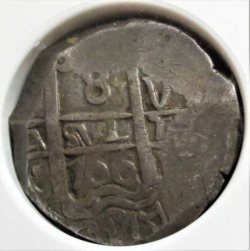 Bolivia: Charles III Cob 8 Reales 1766 P-V/Y AU53 NGC.