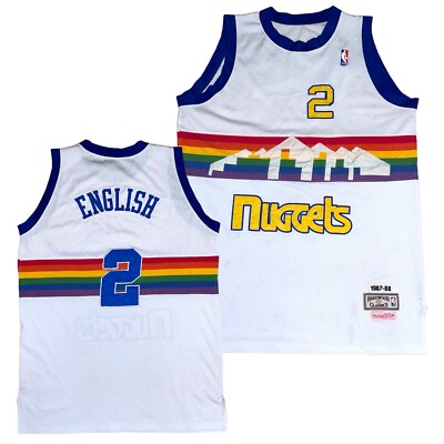 Mitchell & Ness Denver Nuggets Alex English jersey 1987-88 Mens XL Rare FLAWS