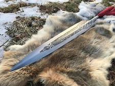 God of War Ragnarok Inspired Draupnir Spear Head - Hand Engraved, Gift For Men