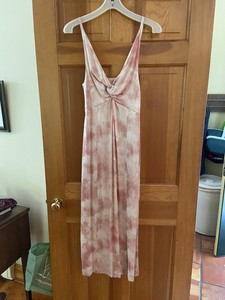 zara pink tie dye dress