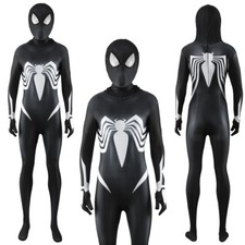 She Black Venom Jumpsuit Spider-Woman Bodysuit Spandex Cosplay Costume Halloween