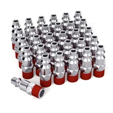 1/4-Inch NPT Male Industrial Air Plug Pneumatic Plugs 300PSI 10-Pack