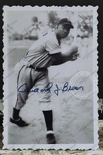 Willard Brown LBPPR Custom Card Deckle Edge Style Santurce Crabbers