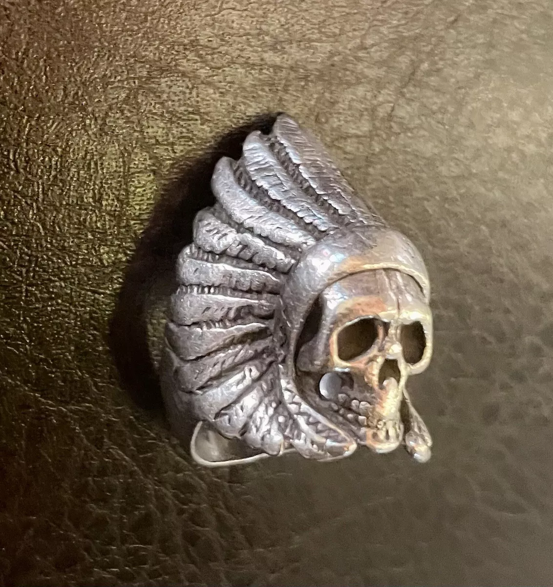 Indian chief skull sale ring