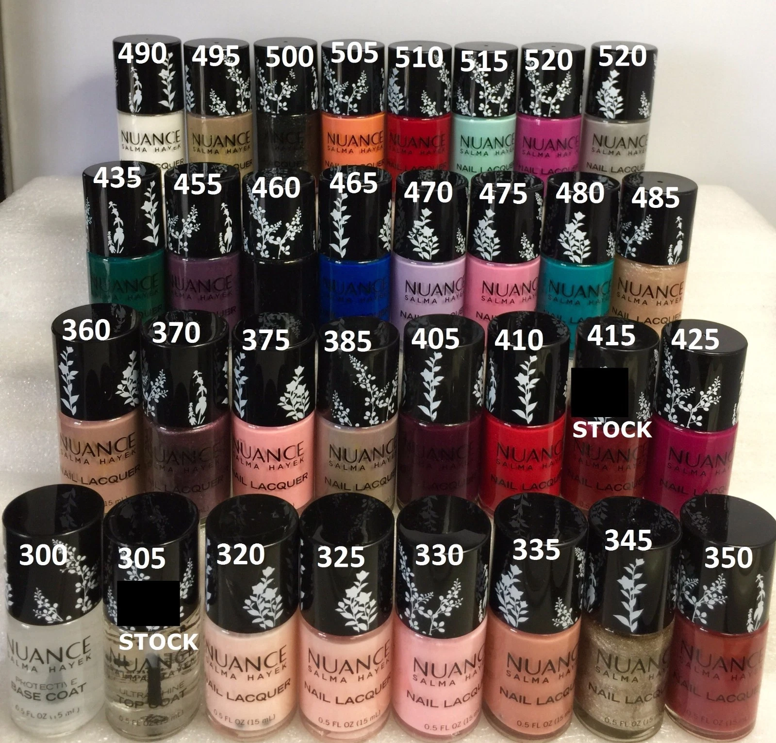 10 Lot Nuance Salma Hayek Nail Lacquer Polish Red Blue White *Pick Your Colors!
Opens in a new windo
