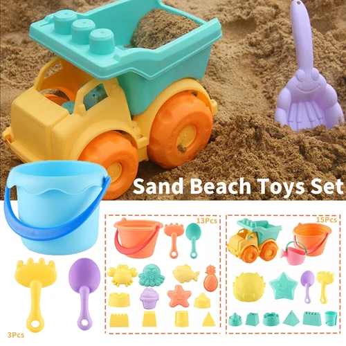 Beach Toys Set for Kids Toddlers Beach Sand Toy Kit Bucket Shovel Sand Truck US