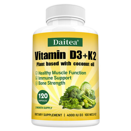 Vitamina D3 + Vitamina K2 Capsule - 4000 UI di Vitamina D3 per porzione - Foto 13 di 13