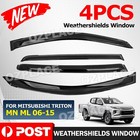 Weather Shields Weathershields Window Visors for Mitsubishi Triton MN ML 06-15