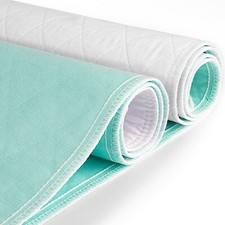 Waterproof Bed Pads Incontinence 34'' x 52'' 3 Pack Washable Reusable Bedwett...