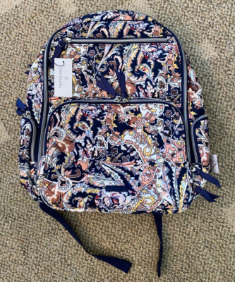 Vera Bradley Commuter Backpack Large 16122-12164 Tangier Paisley
