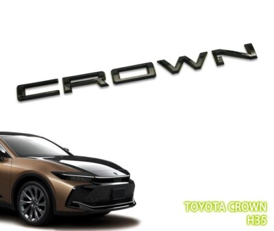 Rear Smoke/Mat/Piano Black Emblem for TOYOTA CROWN Crossover Logo