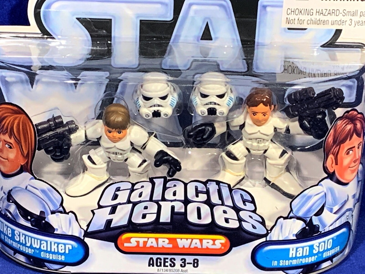 SF・ファンタジー・ホラー STAR WARS STORMTROOPER Luke Han Solo Hasbro Star Wars Galactic Heroes Luke Stormtrooper and Han