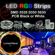 Ultimate Universal 300 LEDs Strip Kit 5M SMD 3528 5050 5630 RGB 12V - US Seller