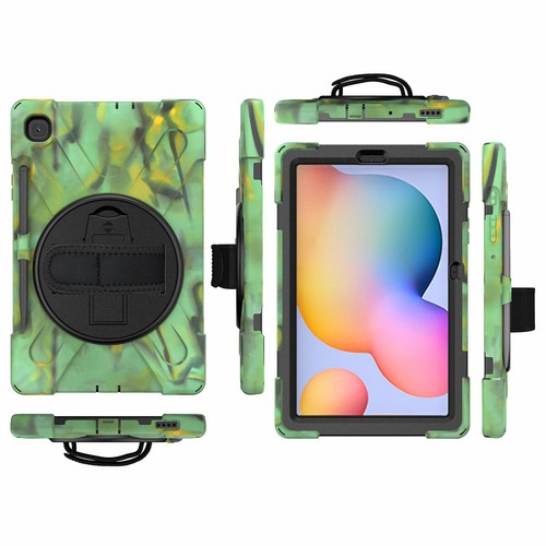 For Samsung Galaxy Tab S3 S4 S5e S6 Lite Rotating Stand Strap Rugged Case Cover - Picture 42 of 68