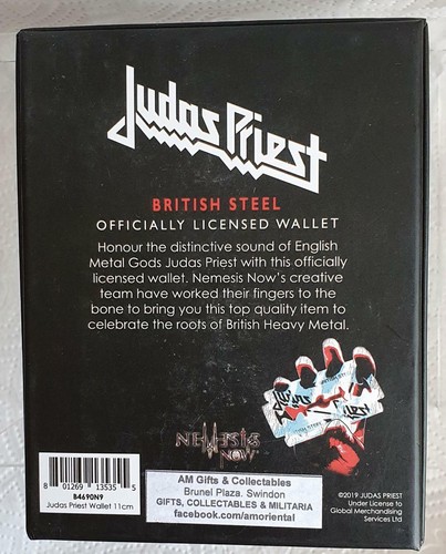 Cartera Judas Priest ACERO BRITÁNICO icónica metal pesado regalo en caja - Imagen 6 de 6