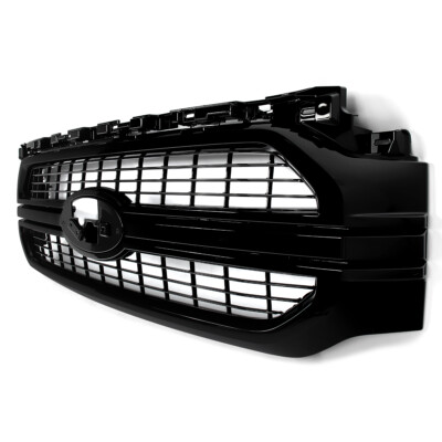 Front Bumper Grille Gloss Black For Ford 2021-2023 F-150 F150