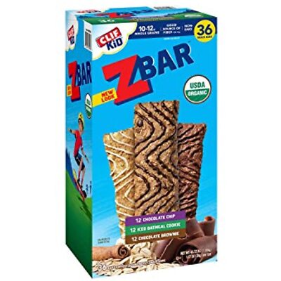 CLIF KID ZBAR - Organic Energy Bar - Variety Pack- 1.27 Ounce Snack Bar, 36