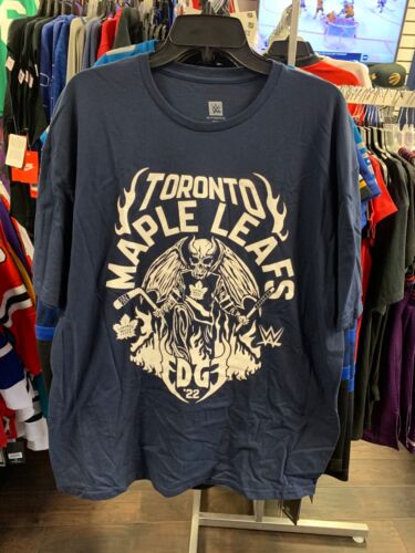 WWE Superstar EDGE X  Collaboration Toronto Maple Leafs Navy Blue Shirt XXL - Picture 1 of 2