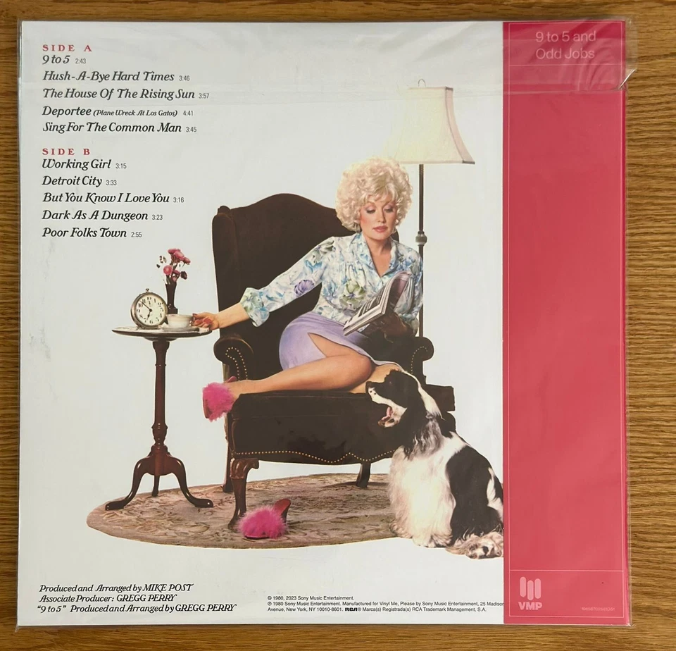 DOLLY PARTON – 9 TO 5 AND ODD JOBS - VMP 180G "RISING SUN" GALAXY VINYL LP - BA - Image 2 of 2