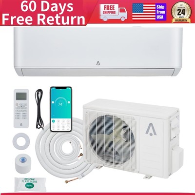 18000BTU Air Conditioner Heat Pump for Cooling Rooms up to 1250 Sq.Ft Mini Split