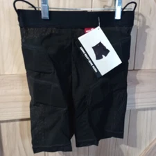 RED Brand Protective Youth Base Layer Padded Black Biking Shorts Size MED NOS