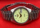 Vintage Oct 1996, Seiko 5 Glow dial Automatic 7s36-6080 Wristwatch for Men's