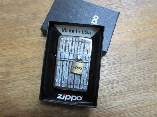 Zippo Castle Closed Padlock Gasoline Lighter Storm Lighter Locked Lock - Picture 1 of 2