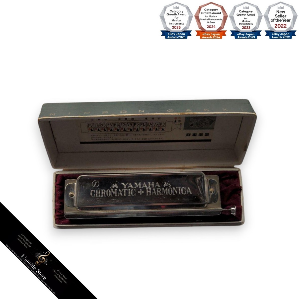 YAMAHA Chromatic Harmonica Vintage Japanese Musical Instrument | eBay