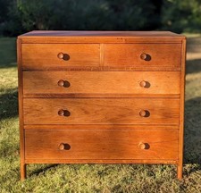 Ex-Military Cotswold School Oak Drawers 1950 - Delivery Available