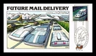 DR JIM STAMPS US COVER FUTURE MAIL DELIVERY AIR MAIL FDC COLLINS HAND PAINTED