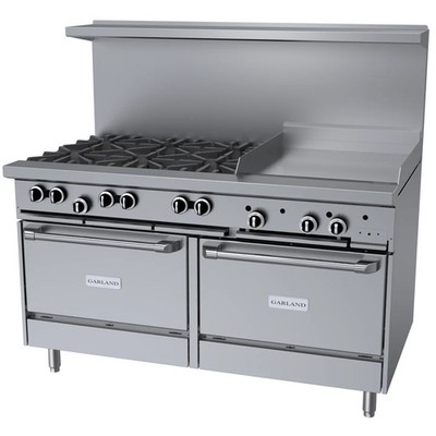 Garland Signature Starfire Pro 60'' 6 Burner Gas Range w/ 24'' Griddle