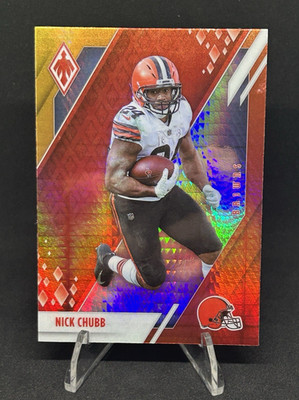Nick Chubb - 4 Time Pro Bowl Running Back - Fire Burst - 2021 Panini Phoenix #27