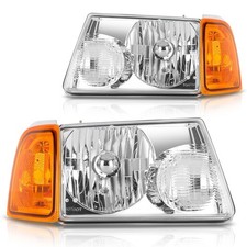 Headlights Assembly Pair For Ford Ranger 2001 2002 2003-2011 Headlamp Assembly
