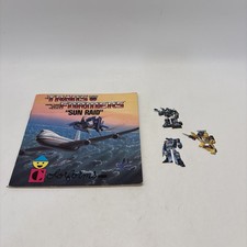 Vintage Transformers Colorforms Book  Sun Raid  As Is 